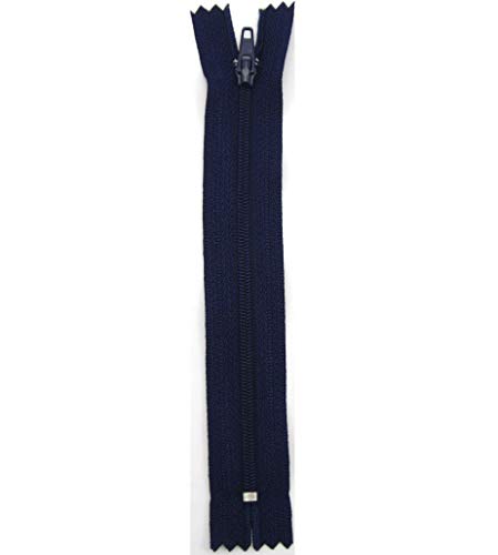 Stephanoise Reißverschluß, Kunststoff, Marine-blau, Kleider, Zipper, nähen, Spiral, 1 Stück (60cm) von Stephanoise