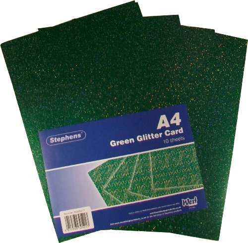 Stephens A4 220 g/qm Glitter Board - Grün von Stephens