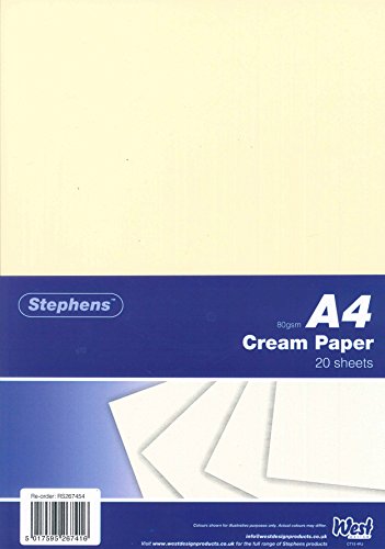 Stephens Papier 80 g/m², cremefarben von Stephens