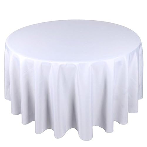 Sterling Mill Runde Tischdecke aus Polyester – elegante Party-Tischdecke für Hochzeiten, Abendessen, Partys, Geburtstage, Bankette, Weihnachten und Veranstaltungen von Sterling Mill