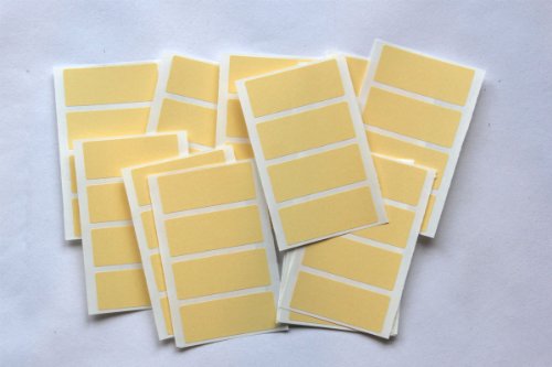 Etiketten für Farbcodierung, selbstklebend, 80 Stück beige von SteveStickers