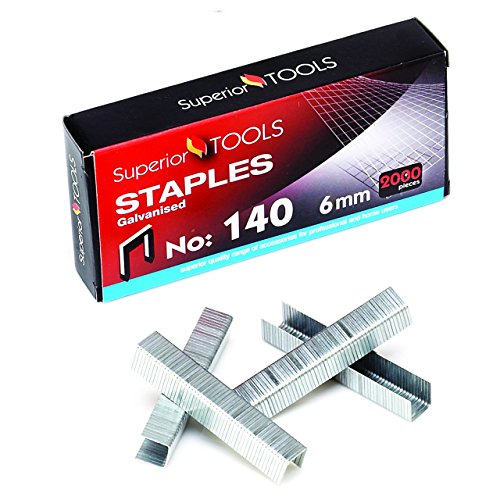 Superior Tools by Seco Galvanised Staples 140/6 (Box of 2000) von Stewart Superior