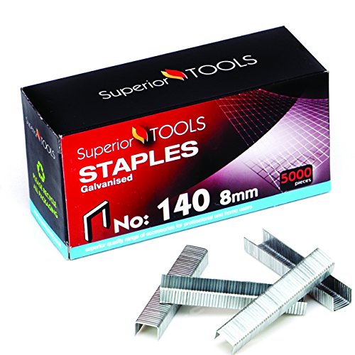 Superior Tools by Seco Galvanised Staples 140/8 (Box of 5000) von Stewart Superior