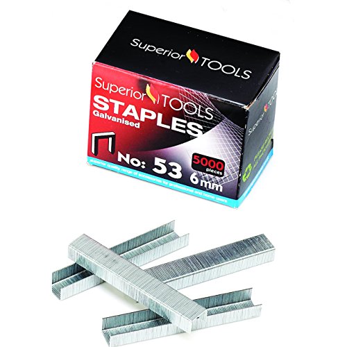 Superior Tools by Seco Galvanised Staples 53/6 (Box of 5000) von Stewart Superior