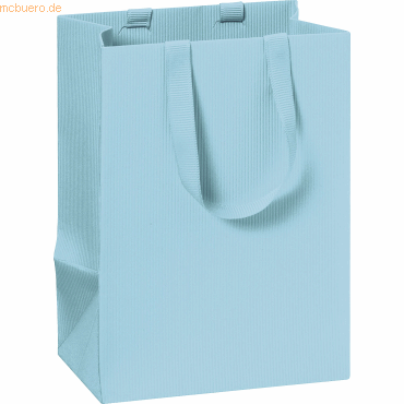 10 x Stewo Geschenktasche 10x8x14cm One Colour blau hell von Stewo