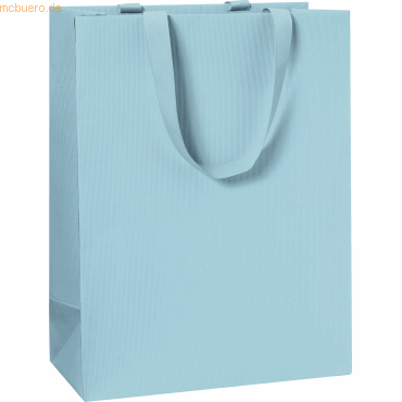 10 x Stewo Geschenktasche 25x13x33cm One Colour blau hell von Stewo