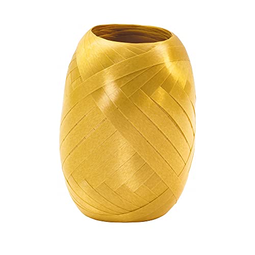 Stewo Geschenkband Poly 5mm x 20m, gold, Schleifenband zum Geschenke verpacken, brillante Farben von Stewo