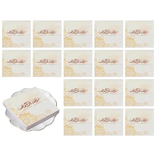 Party Servietten, Tabelle Servietten - Quadratwischtissue Holiday Servietten | 20-zählende Servilletas absorbierende Papiertücher, Dekorationen, Familientischdekoration von Stibtmr