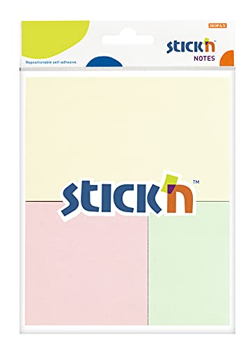 Set mit 150 Haftnotizen in 3 Größen – Marker zum Trennen von Informationen – Pastellfarben Gelb, Rosa und Grün – Material für Schule und Büro – Stick'n For Kids von Stick´n for kids