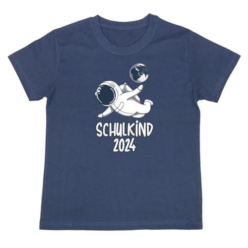 Bügelbild Schulkind ASTRONAUT JAHR 2024 Aufbügelbild Kinder Textilien (A5) von Stick & Style