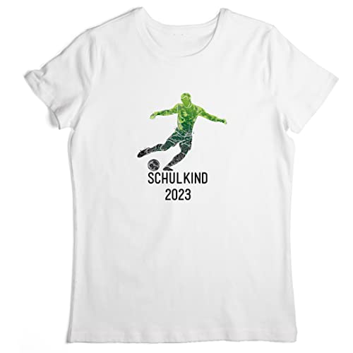 Bügelbild Schulkindshirt - Fußballspieler - Aufbügelbild Kinder von Stick & Style