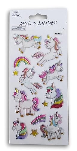 Transluscent Unicorn Dimensional Stickers for Crafts, Cardmaking, Scrapbooks & More - 13 Pc von Stickabilities