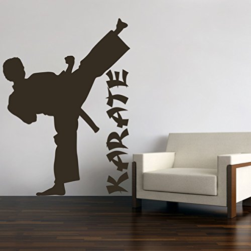 Karate Judo Kungfu Wandtattoo Wandaufkleber Wandsticker Wohnzimmer Kinderzimmer Aufkleber Sticker (60 x 43 cm, per Mail) von Sticker Design Shop