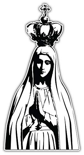 10cm! Klebe-Folie Wetterfest Made-IN-Germany Catholic Virgin Mary Religion H3827 UV&Waschanlagenfest Auto-Aufkleber Sticker Decal von Sticker-Designs