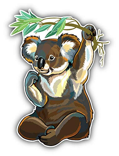 10cm! Klebe-Folie Wetterfest Made-IN-Germany Koala Bär H1596 UV&Waschanlagenfest Auto-Aufkleber Sticker Decal von Sticker-Designs