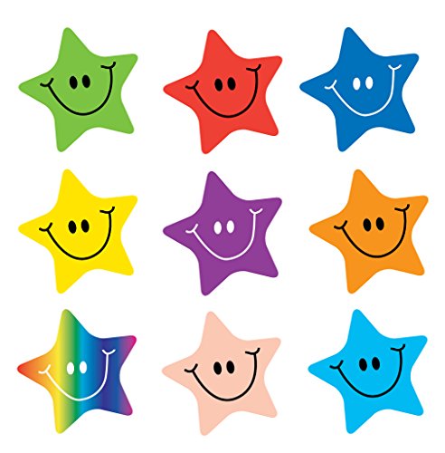 Sticker Solutions Aufkleber mit Smileys in Sternenform, 180 Stück von SuperStickers