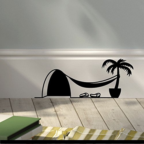 Mäuse Maus Loch Palme Wand Aufkleber Vinyl Aufkleber von StickerBorough