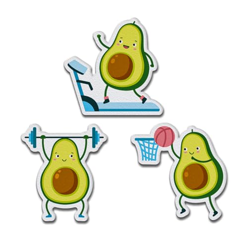 Stickerblend Avocado Patches - Lustige & Ästhetische Applikationen für Rucksäcke, T-Shirts & Accessoires von Stickerblend