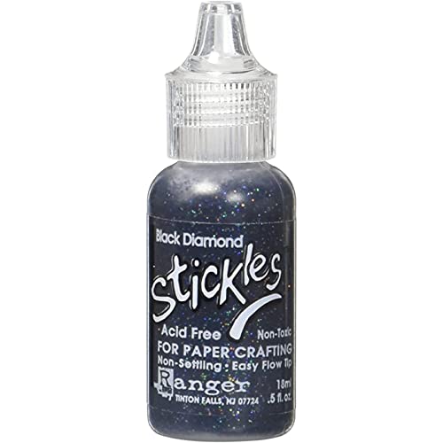 Stickles Glitter Klebstoffen Ranger Industries 15123 Stickles, Black Diamond von Ranger