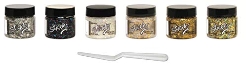 Stickles Ranger 2020 Glitter Gels & Ranger Palettenmesser, 7 Stück von Stickles