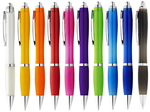 StillRich® hochwertiges Kugelschreiber Set | 10 Stück | Farbe lila | einfaches & weiches Schreiben | blauschreibender Kugelschreiber in verschiedenen Farben von StillRich