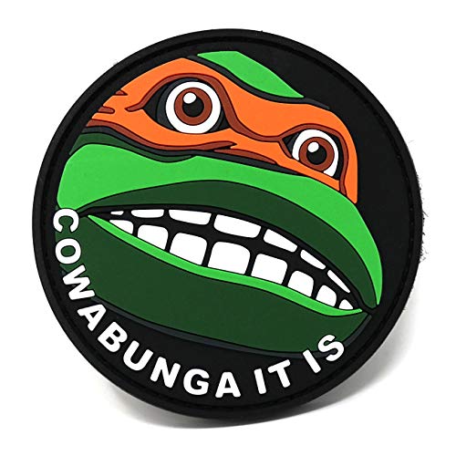 Cowabunga It is PVC Morale Patch | Funny Tactical Patch von Stinking Patch Co.