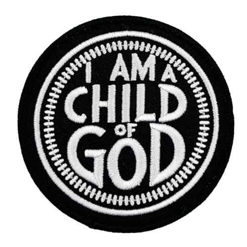 Aufnäher zum Aufbügeln, 7,6 cm (3 Zoll) "I Am A Child of God" von Stitch-Witch