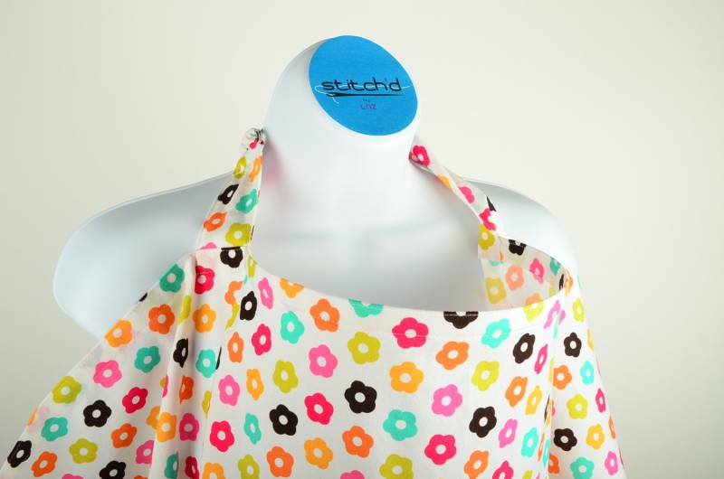 Pflege Cover - Polka Dot Daisy Bunte von StitchdByLNZ