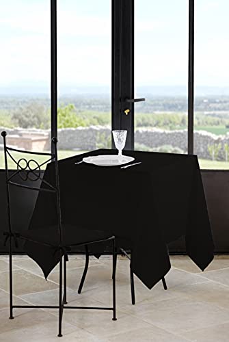 Lovely Casa Tischdecke, Polyester, Schwarz, 180x180 cm von Stof