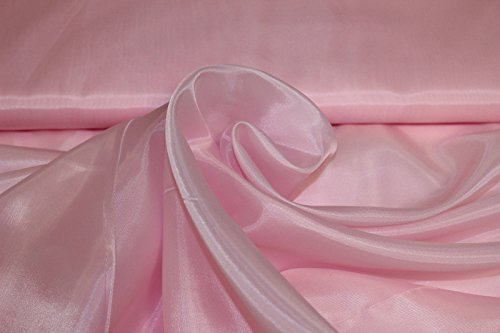 Stoff-Kollektion - Futterstoff Taffeta Meterware aus Polyester - Leicht glänzender Taft Innenfutterstoff, doppelseitig & 150cm breit – Ideal zum Nähen, für Bekleidung, als Dekostoff etc. - Rosa von Stoff-Kollektion