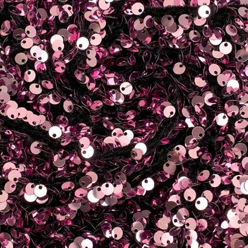 STOFFKONTOR Stretch Paillettenstoff Stoff - Öko-Tex Standard 100 - Meterware, Farbe Alt-Rosa - zum Nähen von Bekleidung, Tanzkleidung, Dekorationen uvm. STOFFKONTOR Stretch Paillettenstoff Stoff - Öko-Tex Standard 100 - Meterware, Farbe Alt-Rosa - zum Nähen von Bekleidung, Tanzkleidung, Dekorationen uvm. von Stoff Kontor