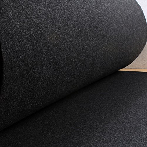 Stoff am Stück Stoff Stoff Polyester Filz dunkelgrau meliert stabil 4 mm dick Bastelfilz 100 cm grau anthrazit von STOFFAMSTÜCK