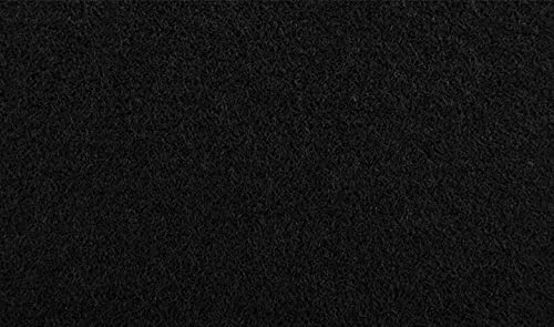 STOFFBOOK 2MM BASTELFILZ FILZSTOFF SELBSTKLEBEND NADELFILZ STOFF, E261 (Schwarz-2mm, 100x20cm) von Stoffbook