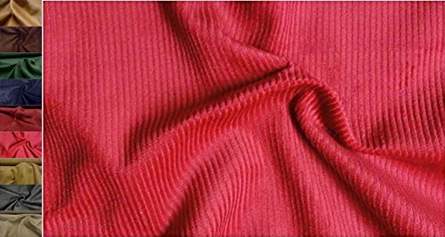 StoffBook BAUMWOLLE BREITCORD - GENUACORD - CORD STOFF STOFFE, B801 (Rot) von StoffBook