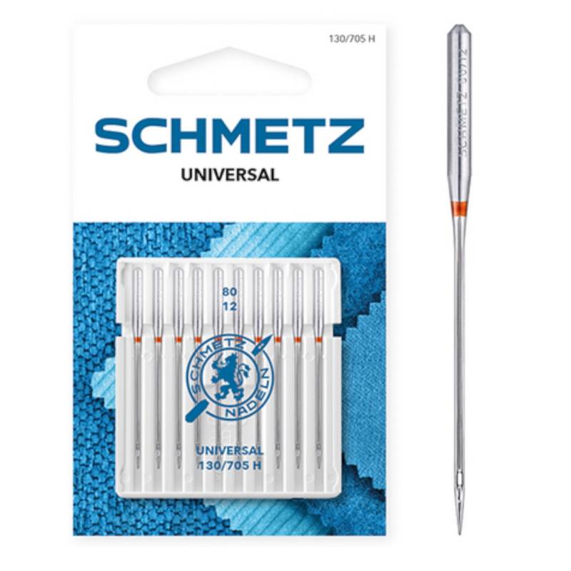 10 x Schmetz Nähmaschinennadeln  130/705 H 80 Universal von Stoffe Hemmers