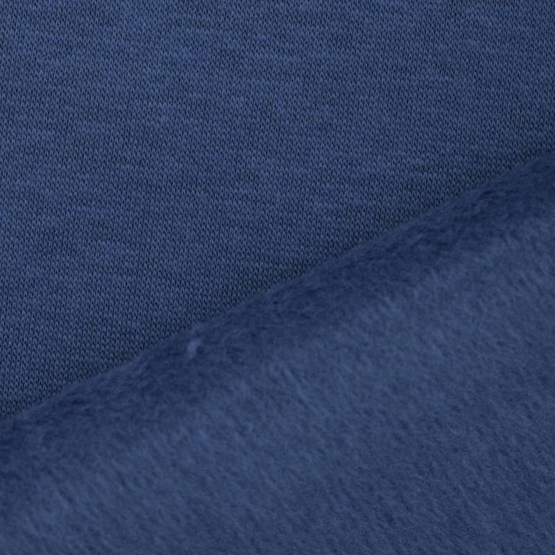 Alpenfleece Flo, rauchblau von Stoffe Hemmers