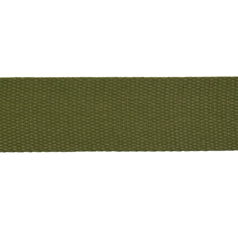 Baumwoll-Gurtband 40 mm, khaki von Stoffe Hemmers