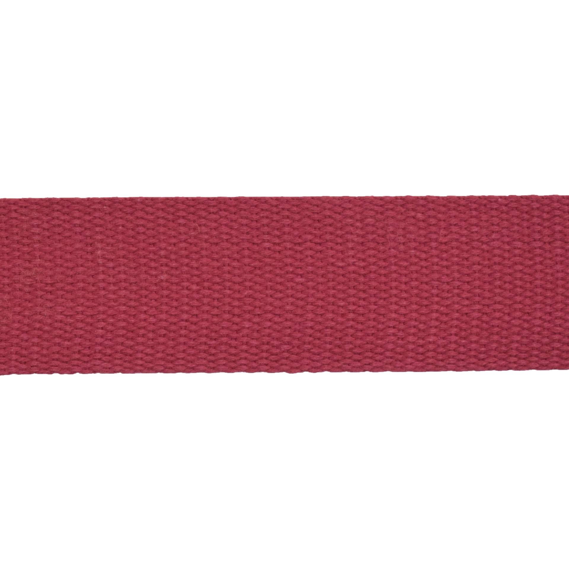 Baumwoll-Gurtband 40 mm, rot von Stoffe Hemmers