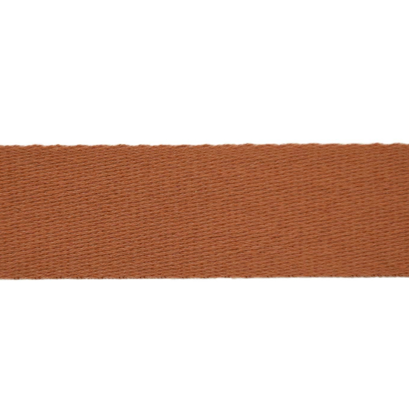 Baumwoll-Gurtband uni cognac 38 mm von Stoffe Hemmers