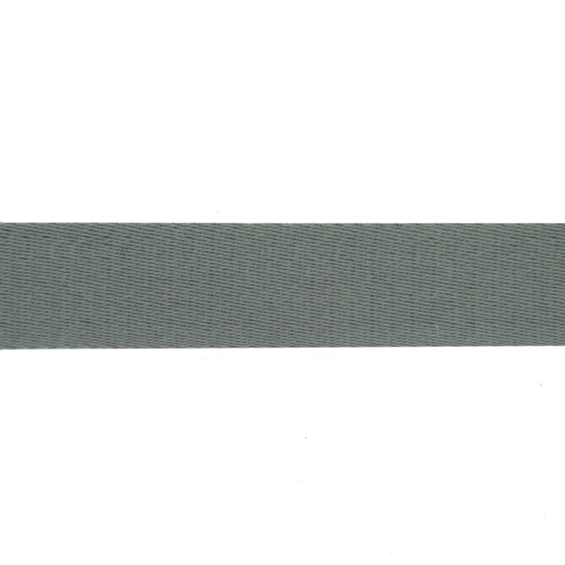 Baumwoll-Gurtband uni hellgrau 38 mm von Stoffe Hemmers