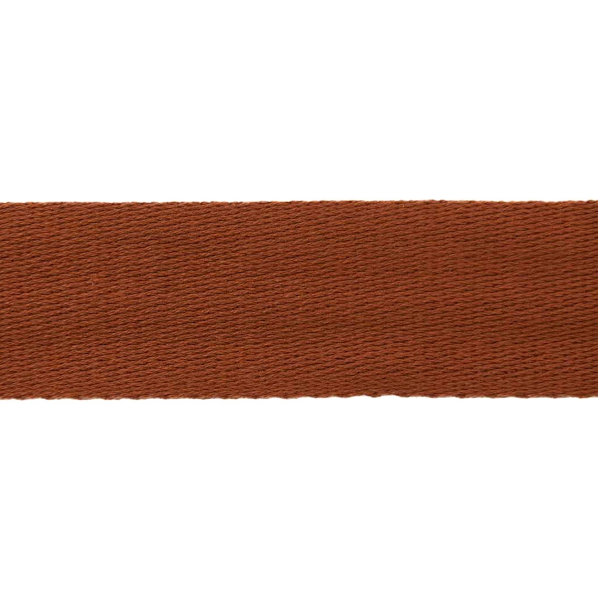 Baumwoll-Gurtband uni rostorange 38 mm von Stoffe Hemmers