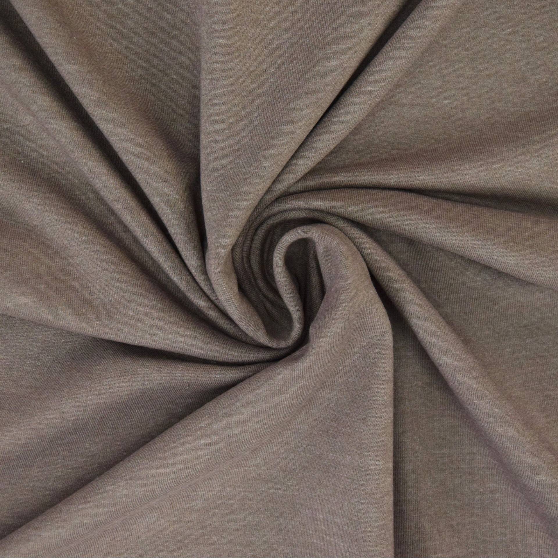 French Terry Uni, graubraun French Terry Uni, graubraun von Stoffe Hemmers