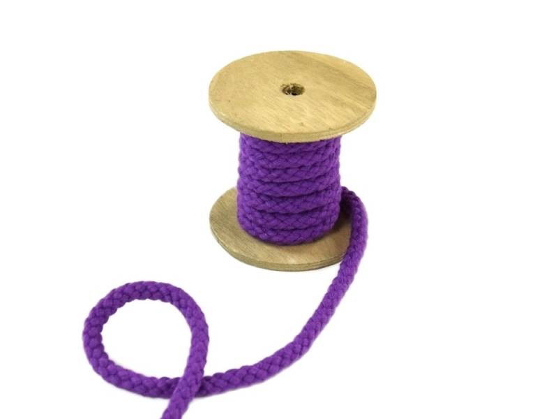 Baumwollkordel 8 mm, violett von Stoffe Hemmers