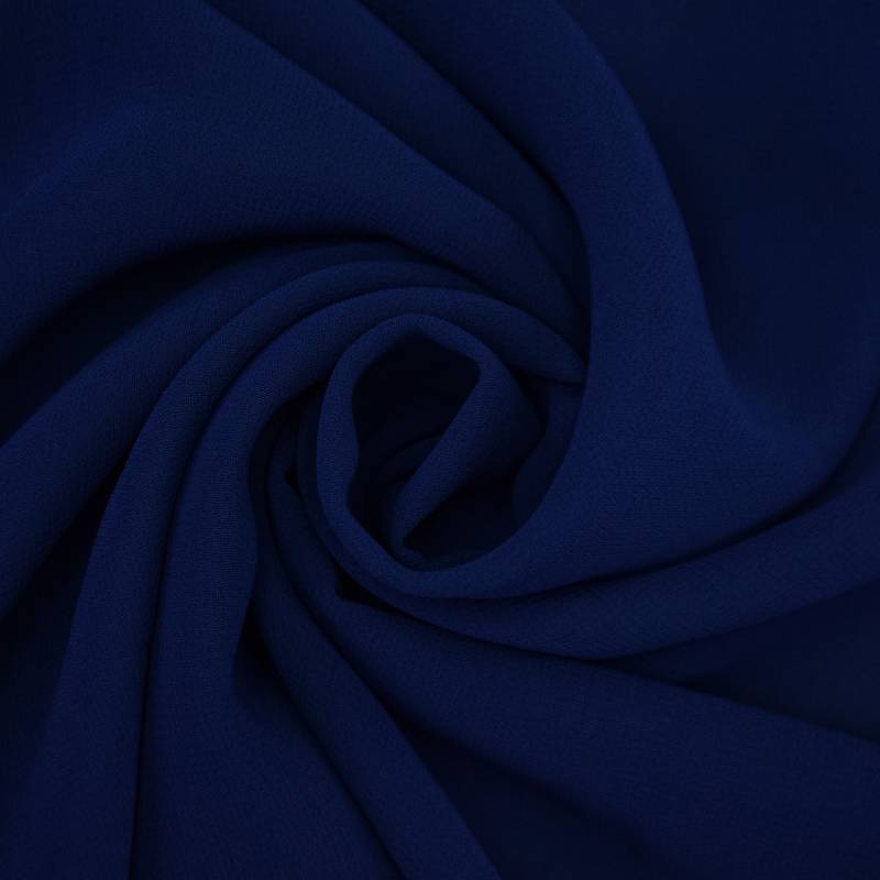 Chiffon Uni, blau von Stoffe Hemmers