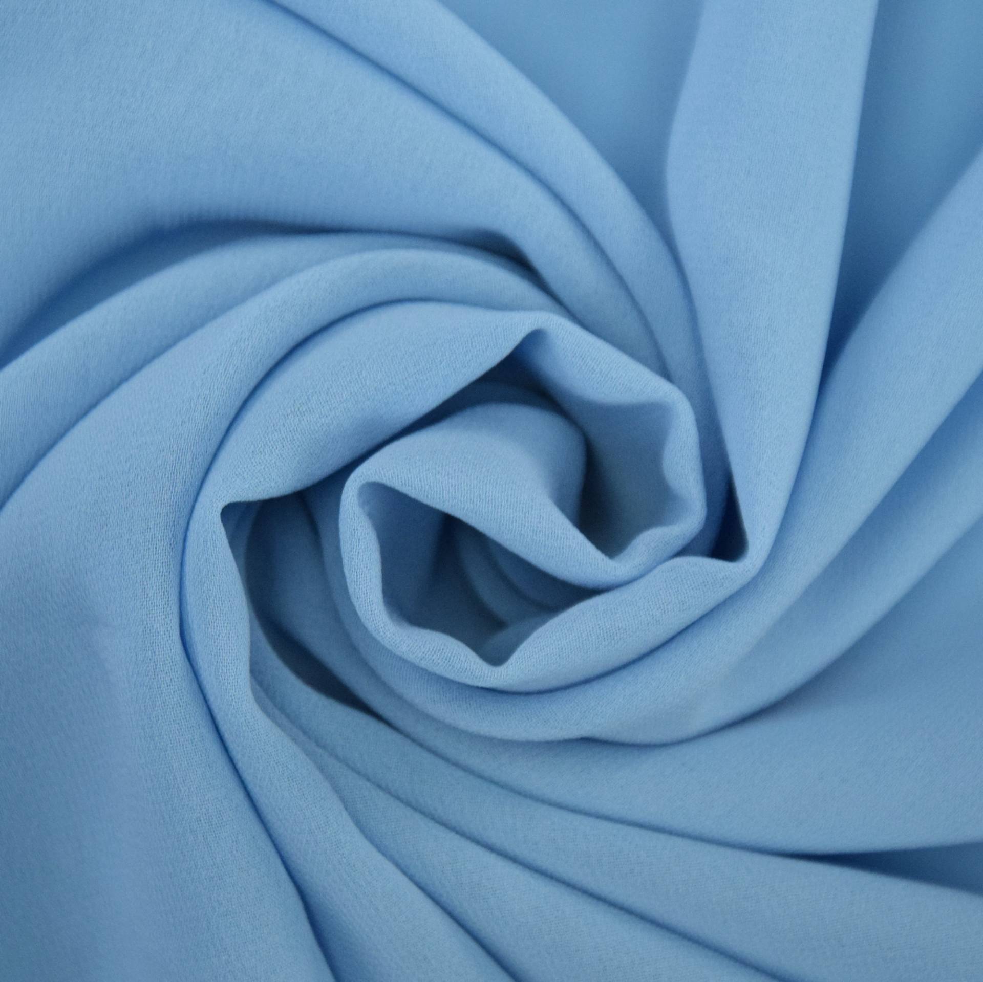 Chiffon uni, hellblau von Stoffe Hemmers