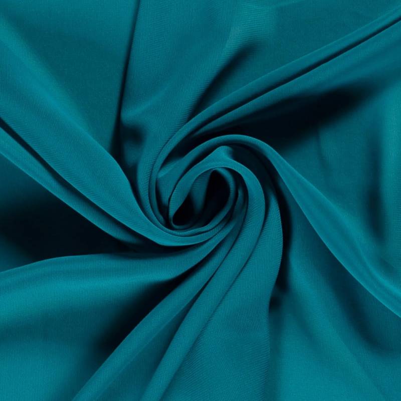 Chiffon blaupetrol von Stoffe Hemmers