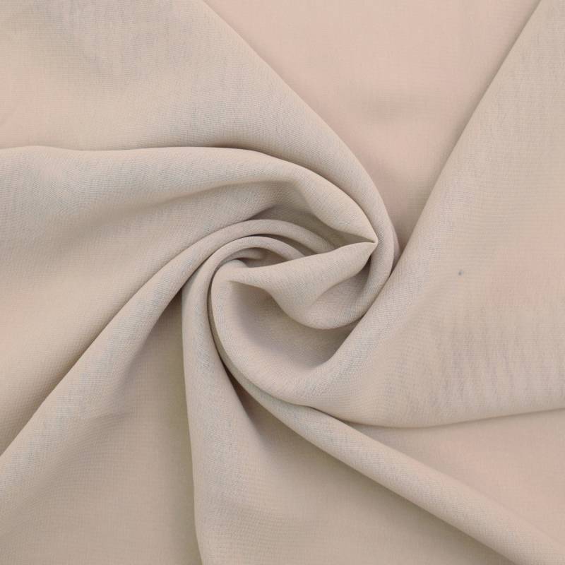 Chiffon dunkelbeige von Stoffe Hemmers