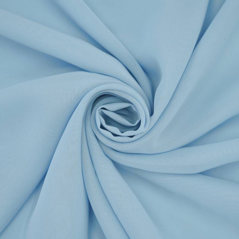 Chiffon hellblau von Stoffe Hemmers