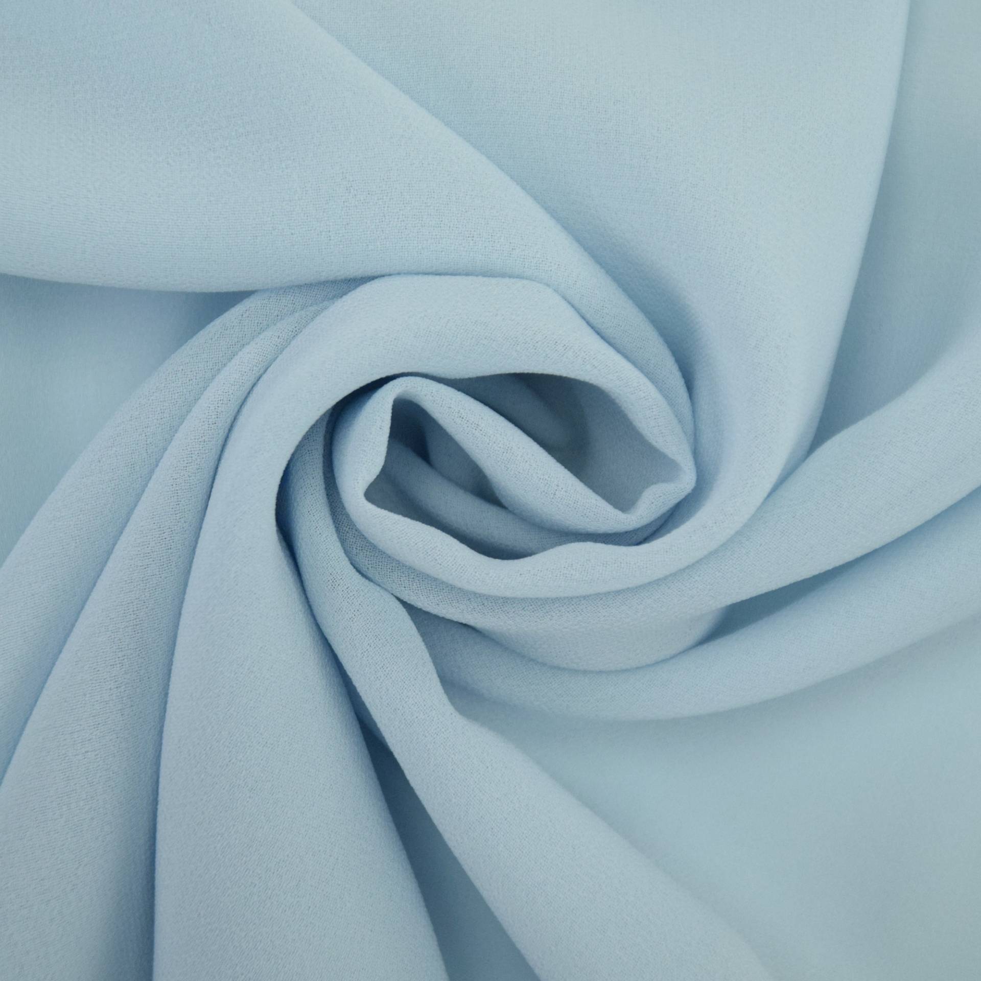 Chiffon himmelblau, unifarben von Stoffe Hemmers