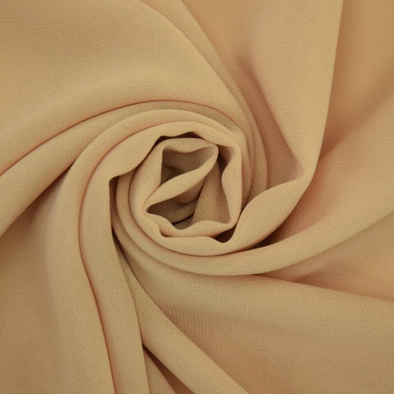 Chiffon uni, beige von Stoffe Hemmers